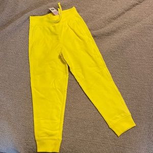 Bright yellow kids pants